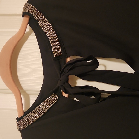 Torrid dress/top beaded choker super stretchy black - Picture 5 of 6